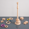 73911 tickit Natural Wooden Ring Stand