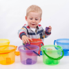 73101 tickit Translucent Colour Bucket Set - Pk6