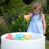 73145 tickit Translucent Colour Stacking Cups - Pk9