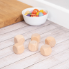 73921 tickit Natural Wooden Cubes (40mm) - Pk6
