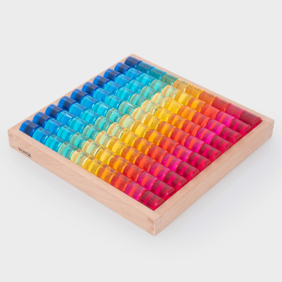 73590 tickit Gem Circle Mirror Tray - Pk100 + tray