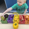 74011 tickit Wooden Sorting Fruit & Vegetable Crates - Pk28