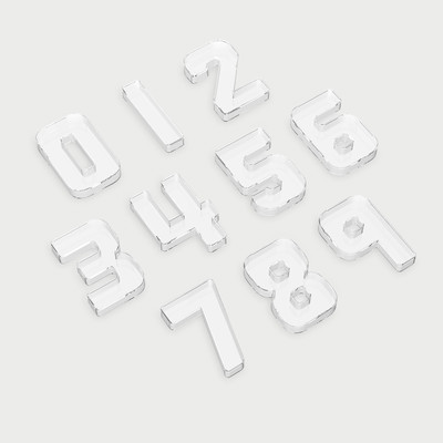 32006 Loose Parts Number Trays - Pk10