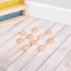 73883 tickit Natural Wooden Semispheres - Pk10