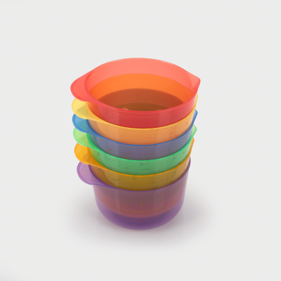 73157 tickit Translucent Colour Pouring Bowls - Pk6