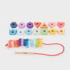 73564 tickit Rainbow Wooden Lacing Shapes - 28 pieces + 1 lace.