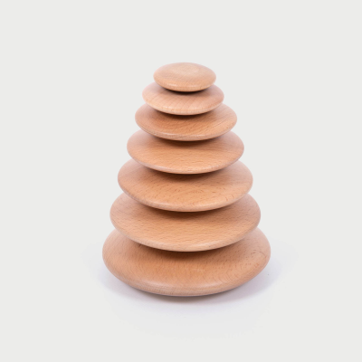 73424 tickit Natural Wooden Buttons - Pk7