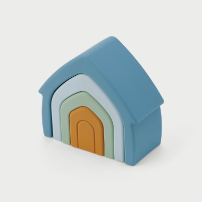 54563 tickit SiliSoft Stacking Houses (Neutral) - Pk4