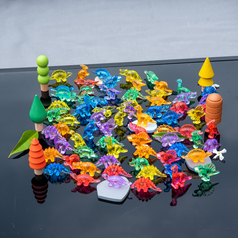 Translucent Colour Dinosaurs - Pk60 | Commotion