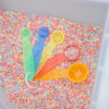 Translucent Colour Measuring Spoons - Pk5