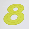 54509 tickit SiliShapes® Trace Numbers Yellow - Pk10