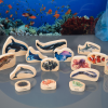 73566 tickit Wooden Sea Life Blocks - Pk15