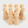 73946 tickit Natural Wooden Figures - Pk10