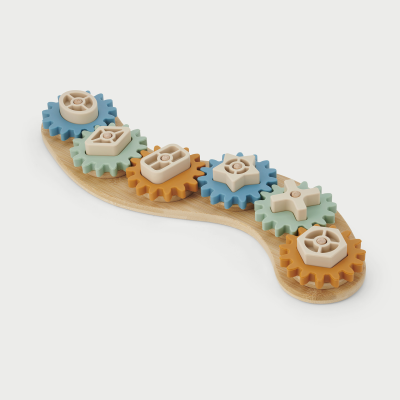 54557 tickit SiliSoft Gears Puzzle (Neutral) - 19 piece set