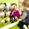 72408 tickit Large 9-Dome Acrylic Mirror Panel - 490mm 