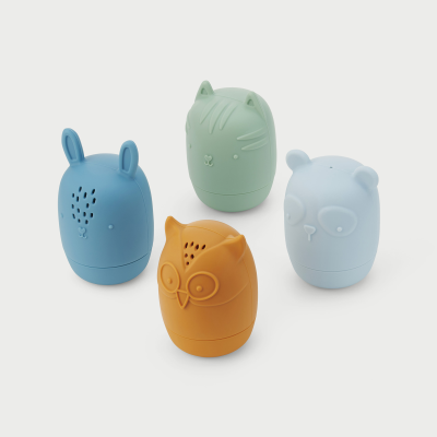 54597 tickit SiliSoft Animal Squirters (Neutral) - Pk4