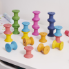 73975 tickit Rainbow Wooden Spools - Pk21