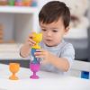 74057 tickit Rainbow Wooden Egg Cups - PK7