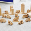 73498 tickit Natural Wooden Vehicles Set - Pk12