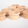 73905 tickit Natural Wooden Napkin Rings - Pk10