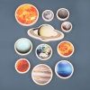 73482 tickit Wooden Solar System Discs - Pk11