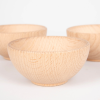 73931 tickit Natural Wooden Bowls (92mm) - Pk3