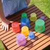 73145 tickit Translucent Colour Stacking Cups - Pk9