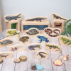 73570 tickit Wooden Reptile & Amphibian Blocks - Pk15