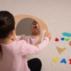 73538 tickit Hand Held Wooden Mirror