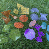 72622 tickit Rainbow Glitter Shapes - Pk21