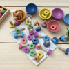 73983 tickit Rainbow Wooden Bowls - Pk7