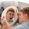 73538 tickit Hand Held Wooden Mirror
