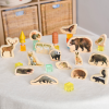 73604 tickit Wooden Forest Animal Blocks - Pk15