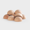 73883 tickit Natural Wooden Semispheres - Pk10
