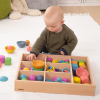 74048 tickit Rainbow Wooden Super Set + Wooden Sorting Tray (7- Way) 