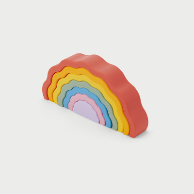 54559 tickit SiliSoft Wobble Rainbow (Rainbow) - Pk7