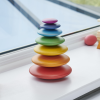 Rainbow Wooden Buttons - Pk7