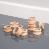 73905 tickit Natural Wooden Napkin Rings - Pk10