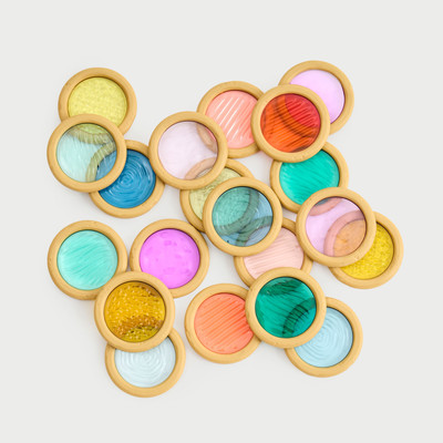 32010 Light & Colour Textured Discs - Pk20