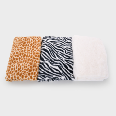 Furry Animal Print Fabric - Pk3