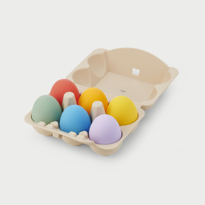 54595 tickit SiliSoft Sensory Eggs (Rainbow) - Pk6