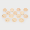 73520 tickit Inside Outside Wooden Shapes - Pk14