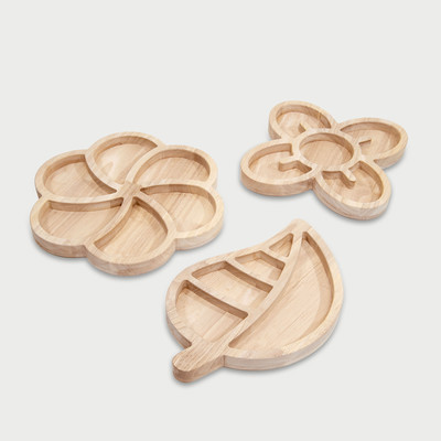 32024 Loose Parts Organic Wooden Trays - Pk3