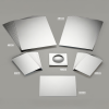 48011 tickit A6 Plastic Mirrors - Pk10