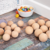 73881 tickit Natural Wooden Balls (50mm) - Pk10