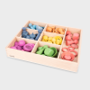 74048 tickit Rainbow Wooden Super Set + Wooden Sorting Tray (7- Way) 