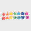 74001 tickit Rainbow Wooden Nuts & Bolts - Pk7