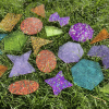 72622 tickit Rainbow Glitter Shapes - Pk21