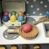 74005 tickit Rainbow Wooden Eggs - Pk7