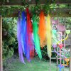 74100 tickit Rainbow Organza Fabric - Pk7